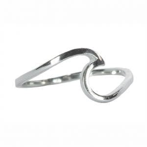 Puravida Silver Wave Ring. 5